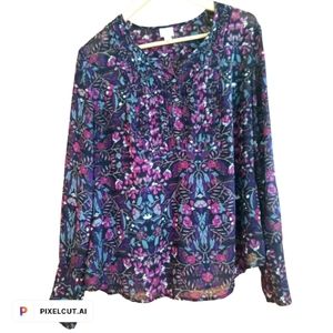 Lightweight Floral Blouse